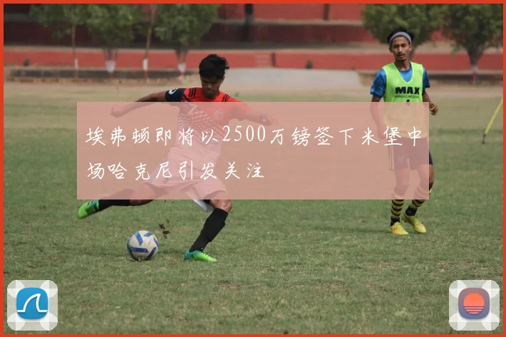 埃弗顿即将以2500万镑签下米堡中场哈克尼引发关注